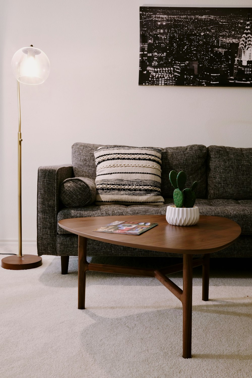 Rental-Friendly Decor Ideas | No Drilling Required — pin this guide from The Scandi Flat: No-drill ways to make a bare rented flat feel warm: layered textiles and lighting, wall decor that won't cost your deposit, and what landlords actually check.